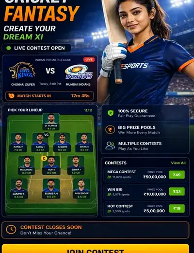 Comesguru (come com) fantasy cricket & matchday visual 3